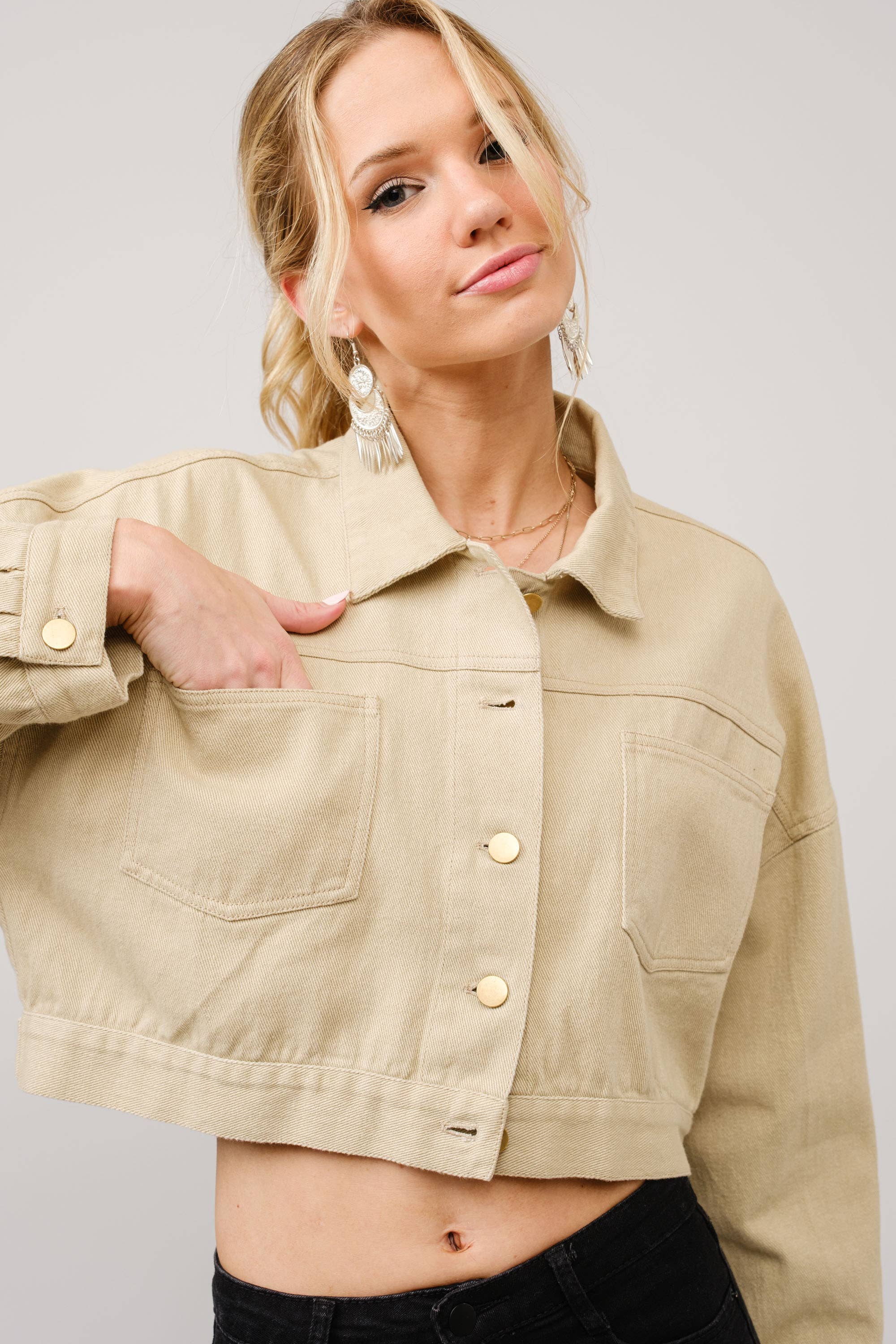 Long Live Cowgirls Patch  Denim Jacket