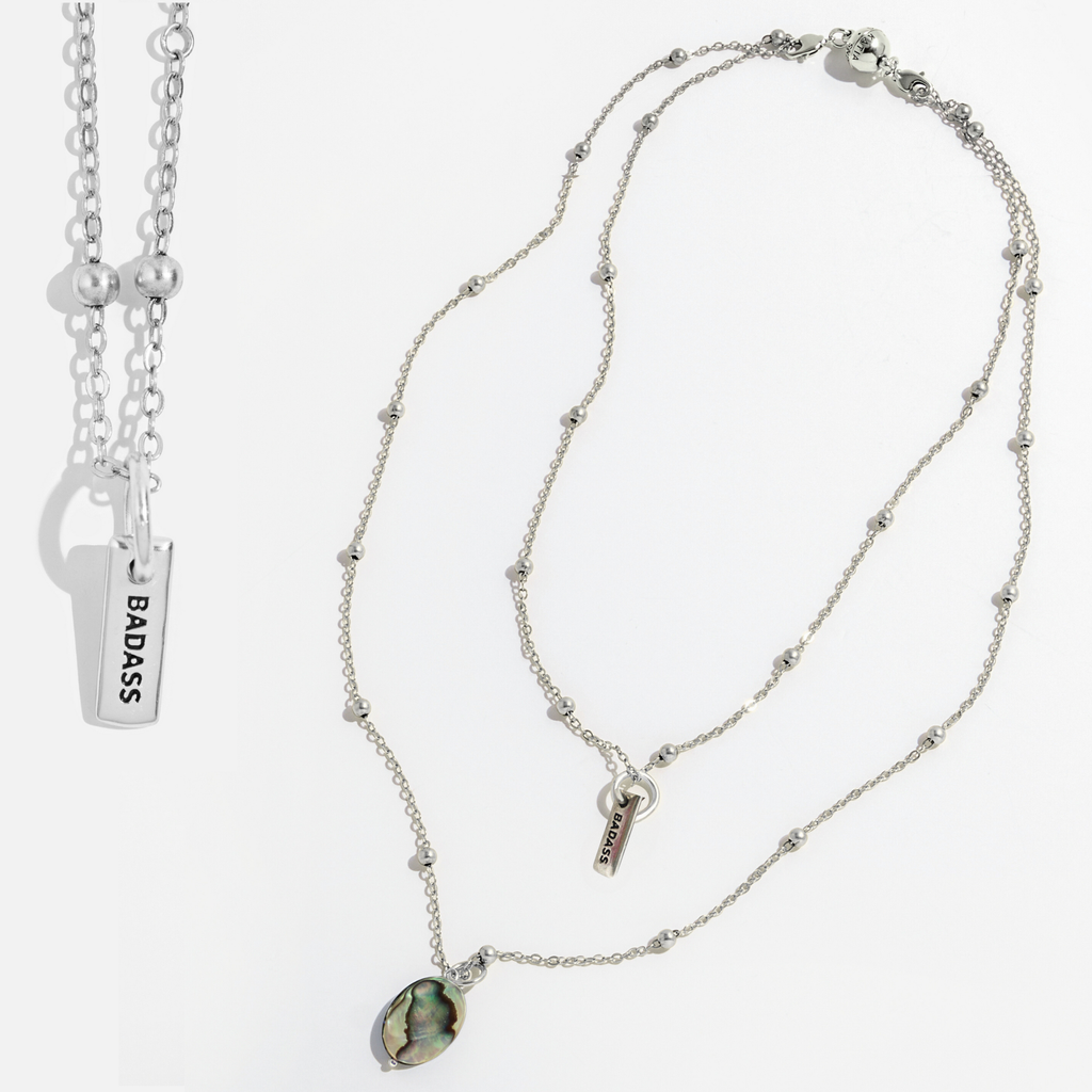 Badass Dainty Necklace: Silver