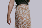 Floral Side Slit Maxi Skirt