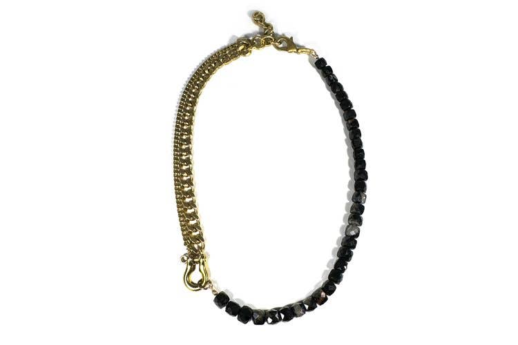 SHACKLE DUO: BLACK TOURMALINE