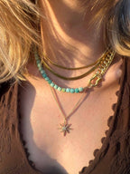 SHACKLE DUO: AMAZONITE CUBES