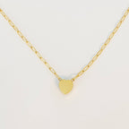 Chained To My Heart Necklace: Clear