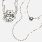 Perfectly Imperfect Starburst Long Chain Necklace: Gold Finish