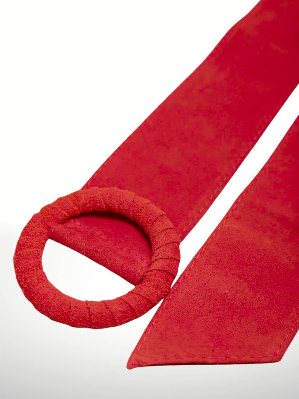 Nivea suede leather belt.: Red