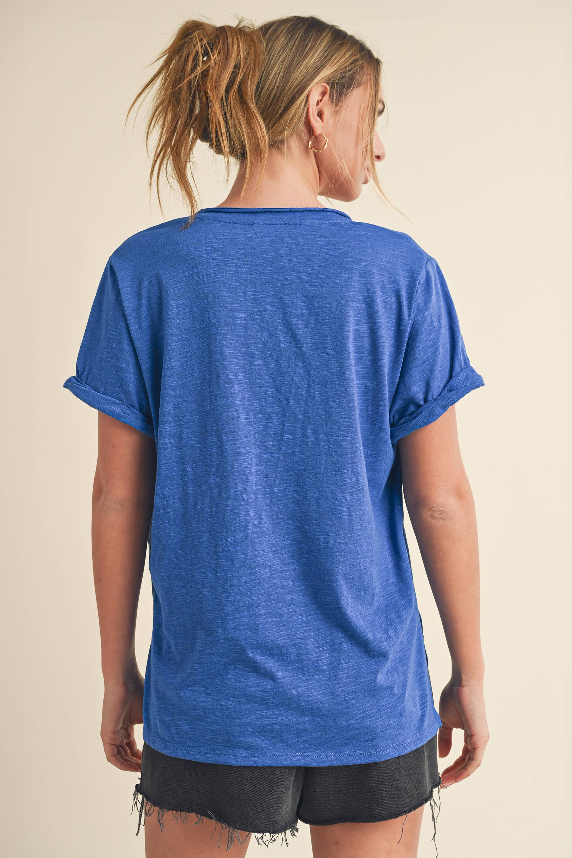 Zoe V-Neck Short Sleeve Tshirt
