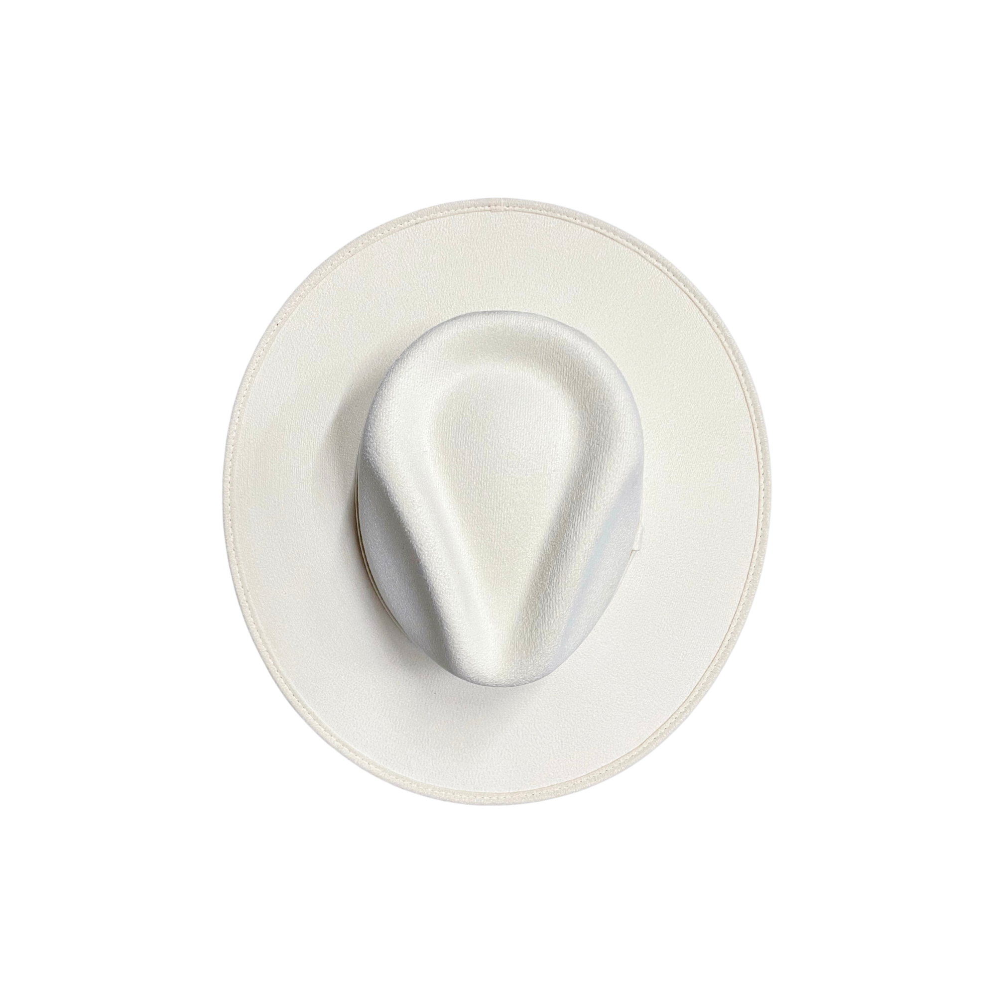 Vegan Suede Rancher Hat: Taupe