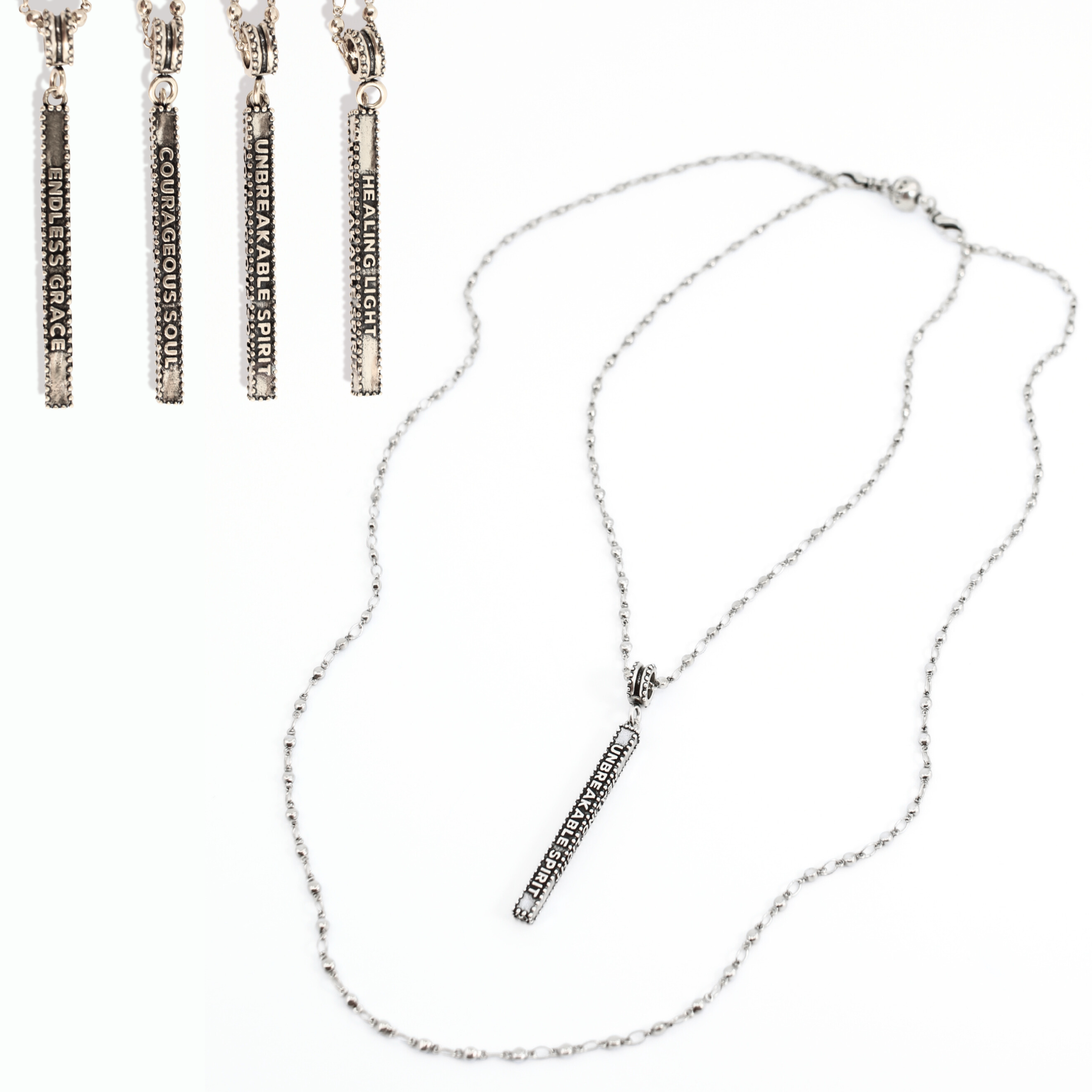 Healing Light Necklace: Silver