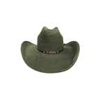 Unisex Vegan Suede Western Cowboy Hat: Red / Medium (56-58cm)