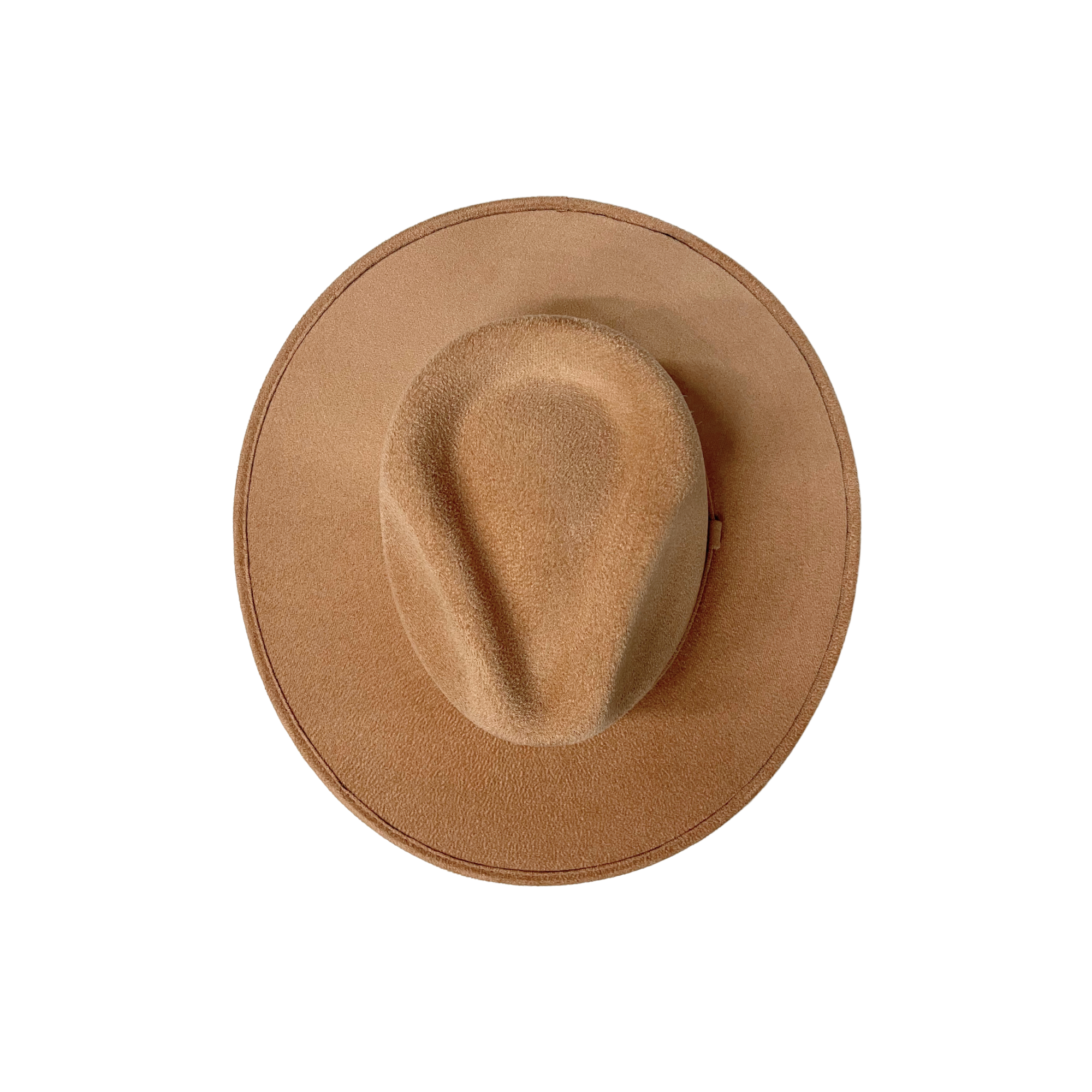 Vegan Suede Rancher Hat: Taupe