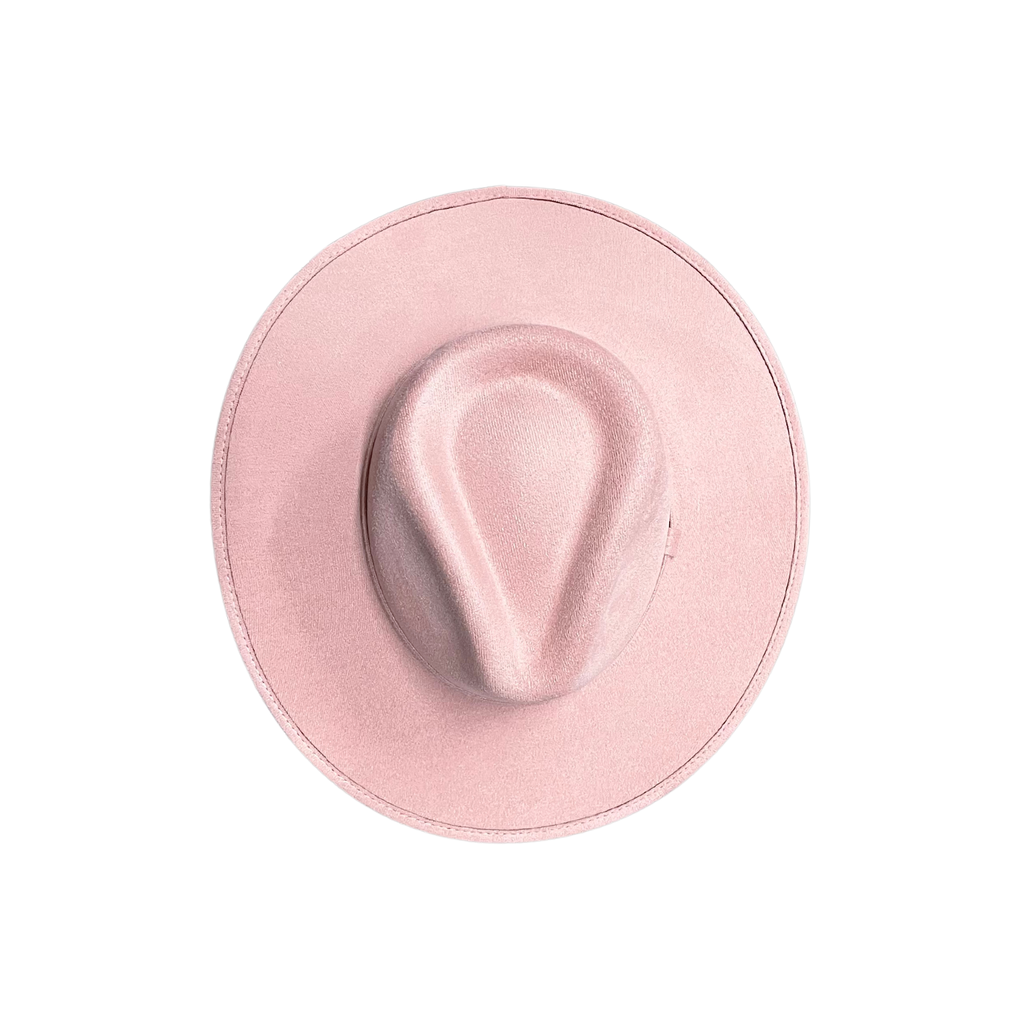 Vegan Suede Rancher Hat: Taupe