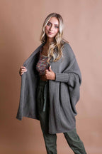 Bat Sleeve Knit Cardigan