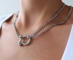 Horse Bit Double Wrap Necklace