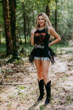 Fringe Side Slit Tank Top