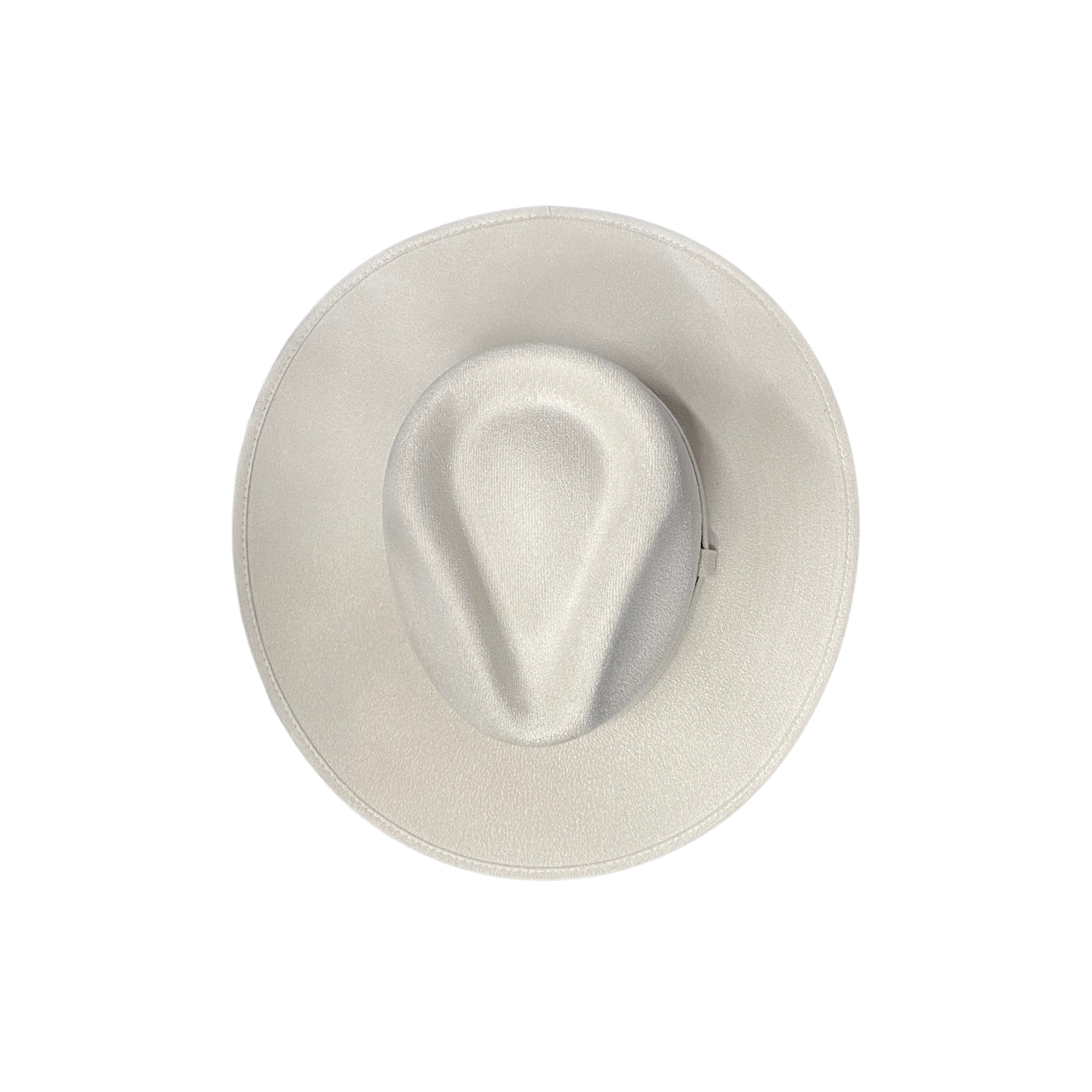 Vegan Suede Rancher Hat: Taupe