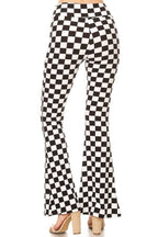 Checkered Bell Bottom Flare Pants