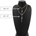 I Am Strong Lightning Bolt Choker Necklace: Gold / M/L (22")