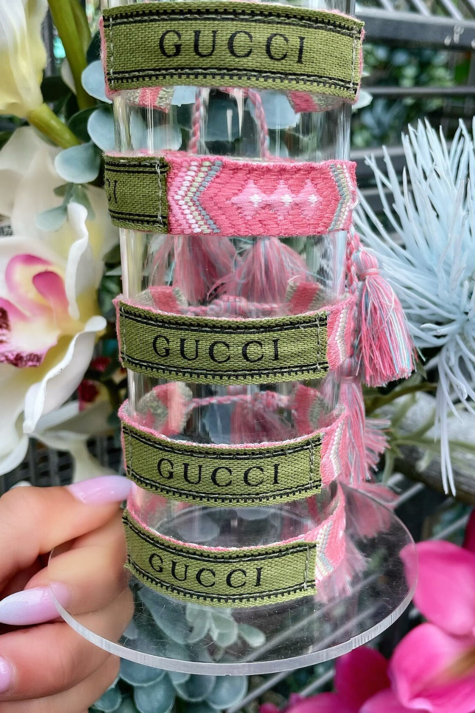Designer Ribbon Tassel Bracelet