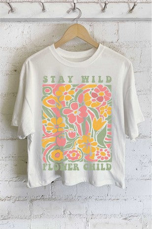 Graphic Mineral Tee Stay Wild